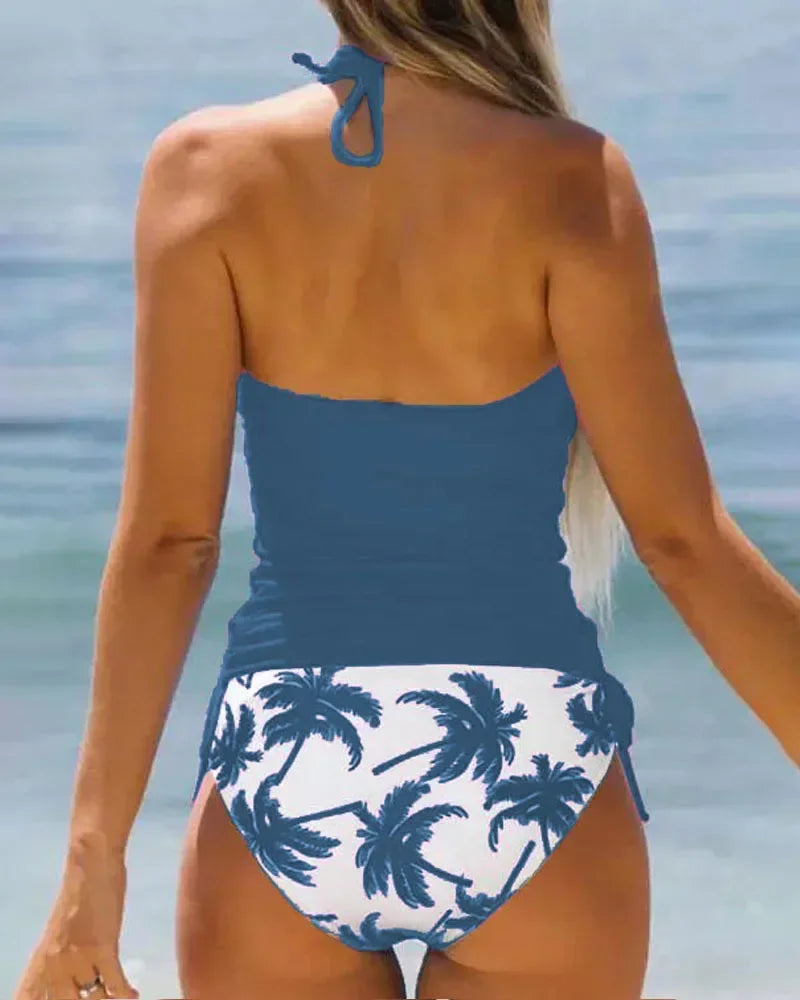 Biquíni Tankini com Cordão Lateral Várias Estampas