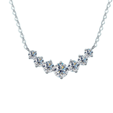 Colar de Prata com 7 Pedras de Moissanite 2.8 ct - Cardino