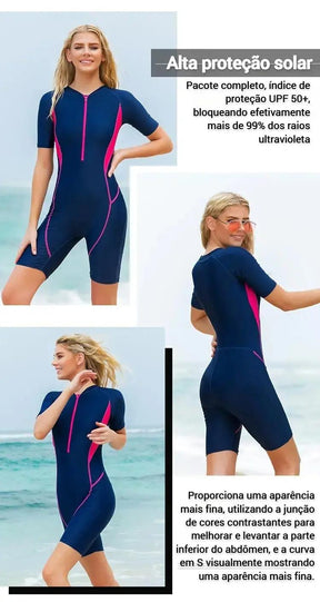 Maiô Feminino Longo Estilo Surfista - Janelaila Moda